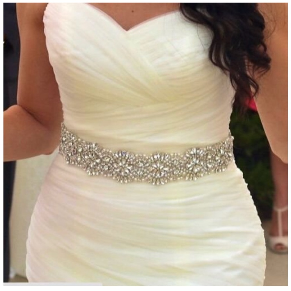 Wedding Sash Rhinestone Appliqué For Wedding Dress